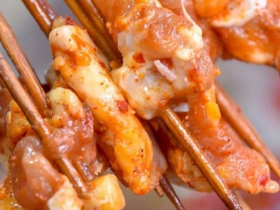 香辣小脆骨 脆骨小串 猪脆骨 120串/袋 烧烤猪肉串油炸小吃半成品图2