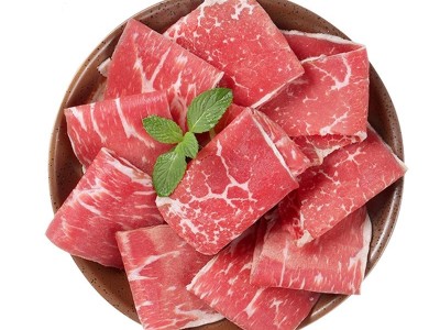 生鲜牛肉片批发 冷冻腌制牛肉片火锅半成品500g/盒 整箱包邮图5