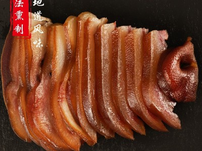 四川特产烟熏腊猪嘴腊肉香肠下酒菜工厂直营店批发分销一件代发图3