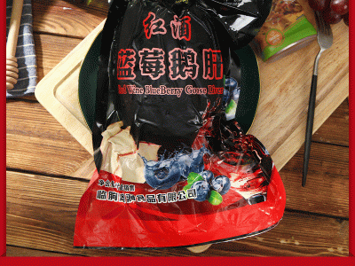 西餐食材红酒蓝莓鹅肝 熟冻刺身红酒鹅肝口感细腻法式鹅肥肝片图4