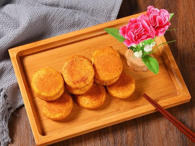 南瓜饼冷冻半成品400g烧烤油炸小吃酒店餐馆餐饮食材糕点零食批发图2