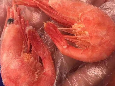 海鲜礼盒装净重4斤腹籽北极甜虾带籽熟冻即食北极虾冰虾籽虾图5