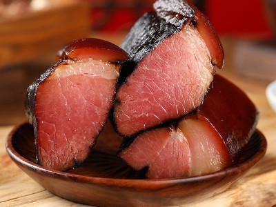 湖北日晒土猪肉五花肉腊肉农家自制咸肉腌制风干肉烟熏500g图5