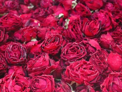玫瑰花茶 云南2022头水墨红玫瑰微波干烤干花冠冻干玫瑰产地批发图4