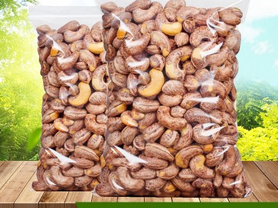 越南新货原味烘烤带衣腰果盐焗带皮虎皮袋装坚果零食干果图2