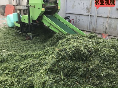 光耀机械制造全自动打捆包膜机 养殖青贮青储饲料粉碎打捆包膜机图2