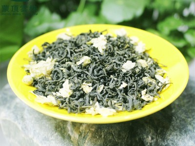 新茶四川蒙顶高山云雾碧潭级飘雪茉莉花茶浓香型散装茶叶500g图3