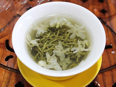 新茶四川蒙顶山碧潭炒花甘露飘雪茉莉花茶浓香型散装茶叶500g图3