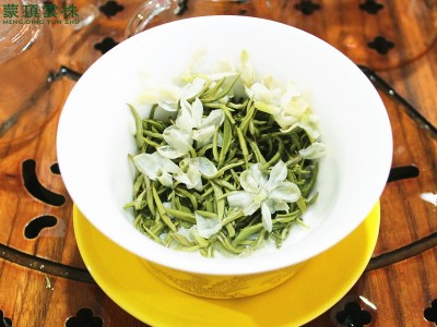 新茶四川蒙顶山碧潭炒花甘露飘雪茉莉花茶浓香型散装茶叶500g图2