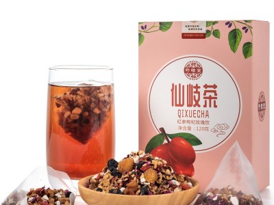 芍祖堂仙岐茶 红参玫瑰饮三角包 桂圆红枣枸杞花果茶 三角袋泡茶图5