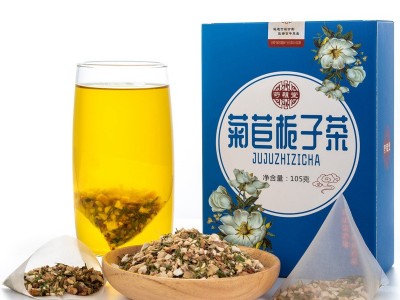 芍祖堂 菊苣栀子茶 百合茯苓组合三角包袋泡茶 花果茶 花茶包图5