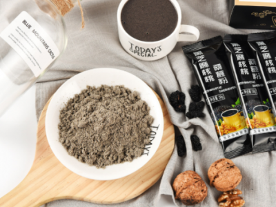 黑芝麻核桃桑葚黑豆粉600克盒装代餐粉熟五谷粉冲饮食品oem代加工图3