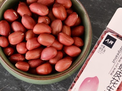 人民食品 有机红皮花生米320g 原味生花生花生米仁煮粥五谷杂粮图4