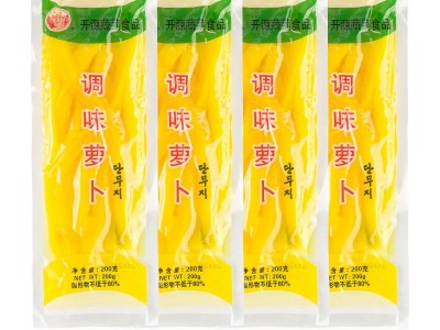 4*200克寿司萝卜条韩国紫菜包饭专用食材配料酸甜黄萝卜条图3