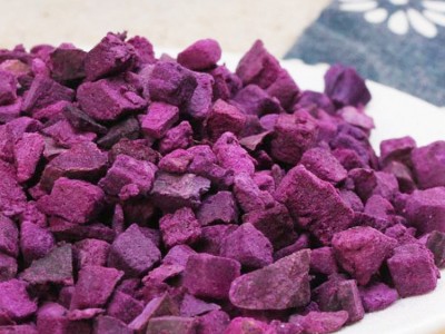 冻干紫薯丁 紫薯干 烘焙原料燕麦片辅料添加冻干食品FD紫薯粒图2
