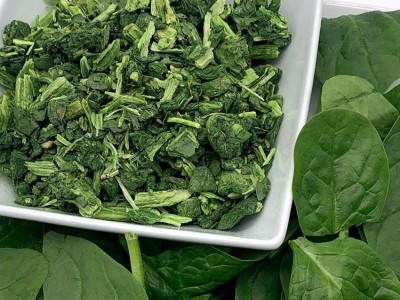 冻干菠菜粒 冻干菠菜 菠菜干脱水蔬菜 FD脱水冻干蔬菜 菠菜粒图2