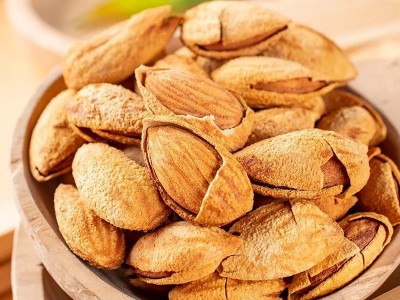 薄壳巴旦木带壳杏仁奶香薄壳开口NP手剥零食坚果干果厂家批发图5