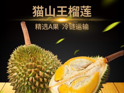 猫山王榴莲D197马来西亚进口新鲜树上熟带壳液氮冷冻榴莲图2