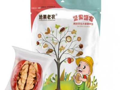 红枣夹核桃葡萄干500g 装新疆特产和田大枣什锦红枣夹核桃仁 直供图3
