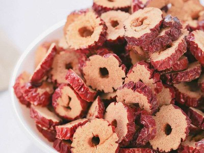 【代发】新疆酥脆红枣圈500g空心酥脆枣干无核果干灰枣片休闲零食图2