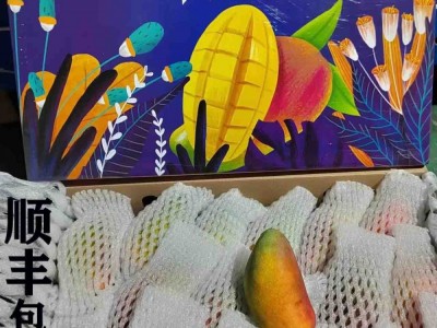 海南当季新鲜水果树上熟贵妃芒老树七彩芒果红金龙礼盒顺丰包邮图2
