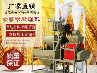 小麦磨面机 小型家用打粉机 商用35型磨粉机 玉米小麦脱皮面粉机图3