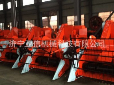 新款小型家用水稻小麦收割机电启动履带式谷物联合收割机图5