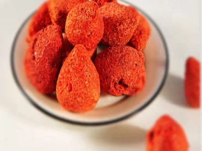 厂家批发冻干草莓脆水果干1kg/袋雪花酥烘焙原材料草莓干零食即食图4