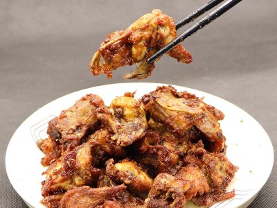 沈阳风味小吃速冻中街油炸鸡架350克/袋一箱40袋小吃半成品串批发图3