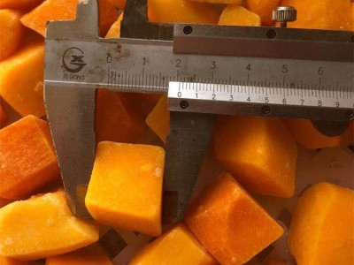 速冻南瓜块 冷冻南瓜丁 糕点馅料冷冻水果批发2.5kg*4一箱图3