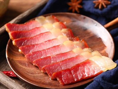 广味腊肉五花后腿肉 广式手工自制 风干农家土猪家用商用超市厂家图5