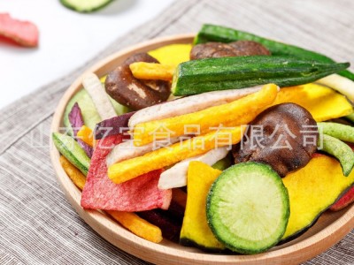厂家综合蔬菜脆混合装 即食冻干蔬菜干 罐装包装图3