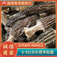 羊肚菌6-9cm头茬 羊肚菌中大个食用菌菇干货山珍批发250克