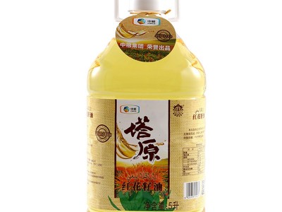 新疆塔原红花籽油食用油5L物理压榨一级家用红花油植物油桶装图3