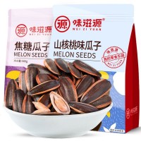 味滋源瓜子焦糖/山核桃味葵花籽坚果炒货500g/袋 休闲办公零