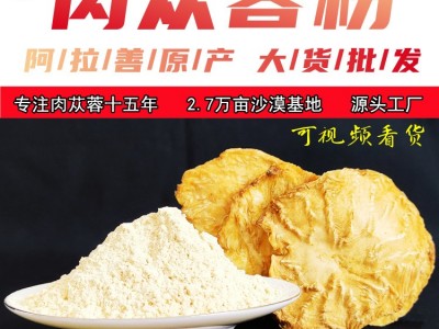批发新品阿拉善肉苁蓉与锁阳泡酒煲汤一件代发中药材正宗肉苁蓉粉图2