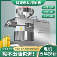 T1核桃油压榨机小型家用榨油机智能不锈钢厨房电器跨境出口批发