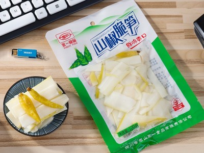 批发厂家直销山椒脆笋即食大袋装酸笋辣笋片酸辣笋子120g图4