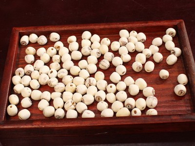去芯白莲子磨皮去通芯白莲子干货500g散装批发白莲湘莲图4