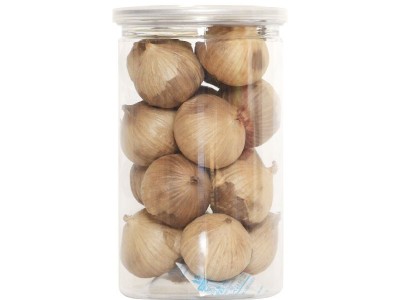 源头厂家 独头黑蒜250g/罐 发酵黑蒜开盖即食常温脆皮原味独头图5