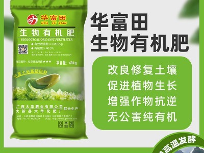 生物有机肥料 华富田批发肥料果树蔬菜药材改良土壤适用植物肥图2