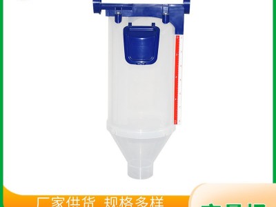 喂猪自动下料桶 养殖场饲料线自动定量器料线定量喂食定料杯批发图3