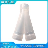 养猪设备人字下料三通养猪料线y型63管三通下料透明三通养殖设备