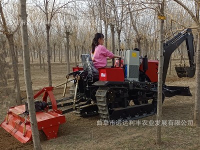 50马力挖掘机 多功能旋耕推土耕地机 水旱两用旋耕履带旋耕拖拉机图2