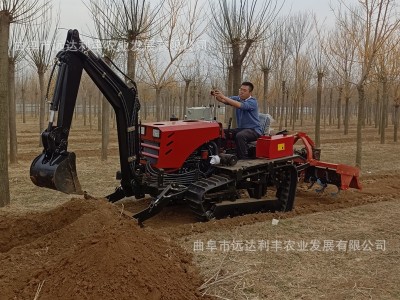 50马力挖掘机 多功能旋耕推土耕地机 水旱两用旋耕履带旋耕拖拉机图3