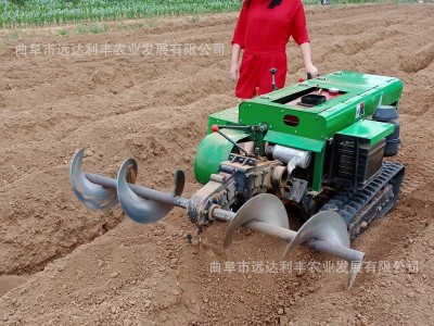 摇控款农田果树开沟施肥机 自走式回填旋耕机 柴油动力耕地机图3