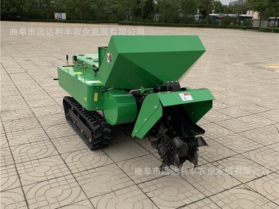 摇控款农田果树开沟施肥机 自走式回填旋耕机 柴油动力耕地机图4