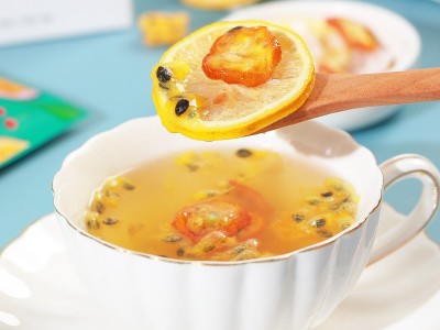 金桔百香果柠檬茶冻干金桔柠檬蜂蜜茶夏季水果茶直播带货厂家批发图3