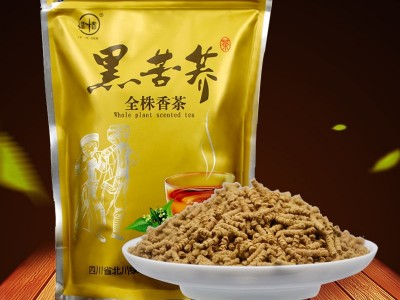 厂家批发 四川大凉山全株黑苦荞茶500g/袋 荞麦茶苦芥茶餐馆酒店图2
