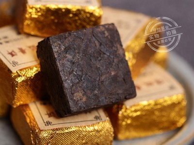 批发普洱小沱茶熟茶云南2003小金砖熟茶叶 迷你小沱500克檟字方砖图3